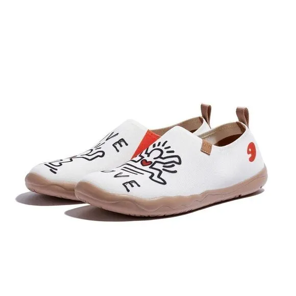 UIN Men's Slip Ons Canvas Flats Casual Loafers Shoes (True Love Toledo I)