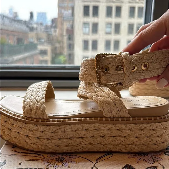 Ulla Johnson Raffia Platform Espadrille