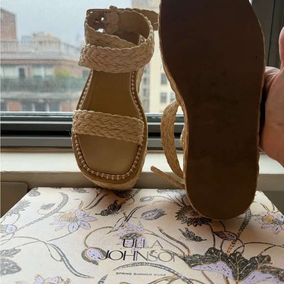 Ulla Johnson Raffia Platform Espadrille
