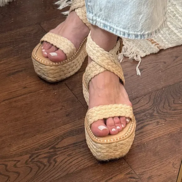 Ulla Johnson Raffia Platform Espadrille