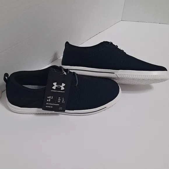 Under Armour Black STREET ENCOUNTER Sneakers lightweight UNISEX M 6.5 W 8