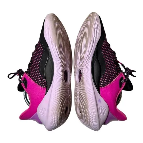 Under Armour Curry 11 'Girl Dad' Pink Purple Black Basketball Sneakers Men’s 9.5