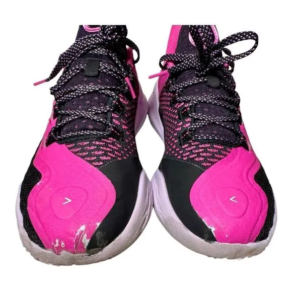 Under Armour Curry 11 'Girl Dad' Pink Purple Black Basketball Sneakers Men’s 9.5