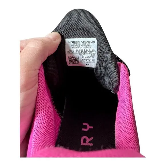 Under Armour Curry 11 'Girl Dad' Pink Purple Black Basketball Sneakers Men’s 9.5