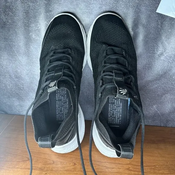 Under Armour Shoes Mens 15 Womens 16.5 Curry 8 Sneakers 3023085-002  Black