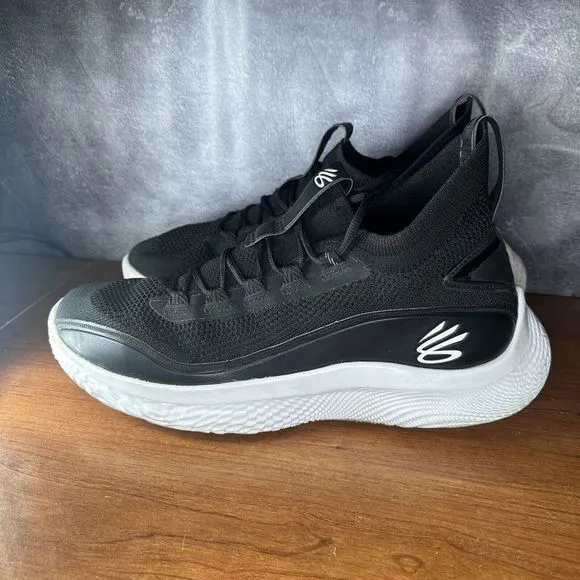 Under Armour Shoes Mens 15 Womens 16.5 Curry 8 Sneakers 3023085-002  Black
