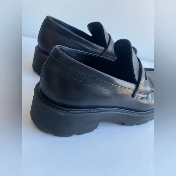 Vagabond Cosmo Chunky Platform Penny Loafer Size 11 Black