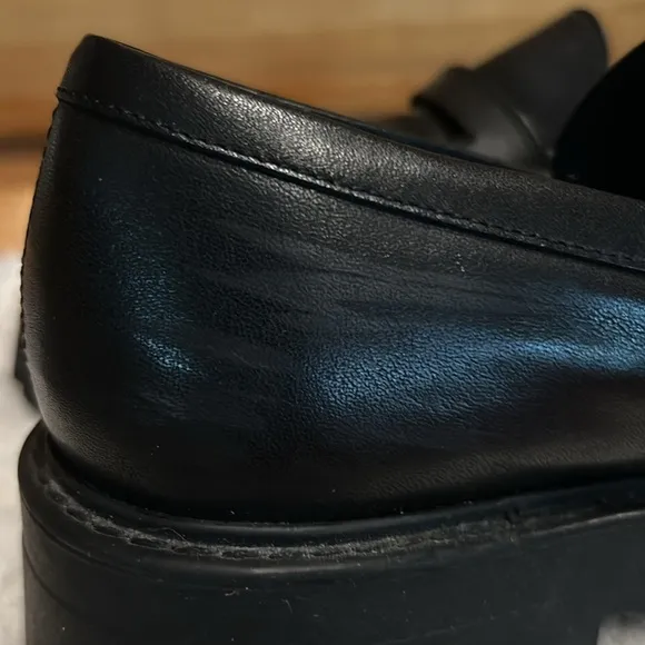 Vagabond EUC Cosmo 2.0 Platform Loafers Size 10 Women’s in Black Leather