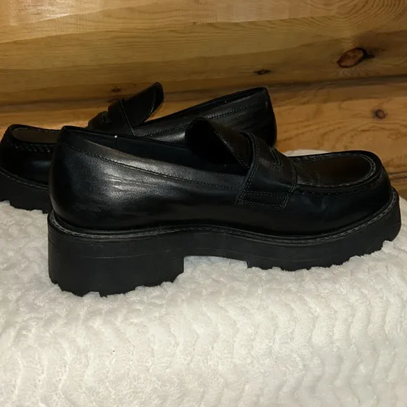 Vagabond EUC Cosmo 2.0 Platform Loafers Size 10 Women’s in Black Leather