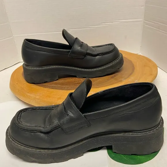 Vagabond Leather Platform Penny Loafers