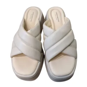 Vagabond Shoemaker Off-White Women's Courtney Slide Platform Sandals 7