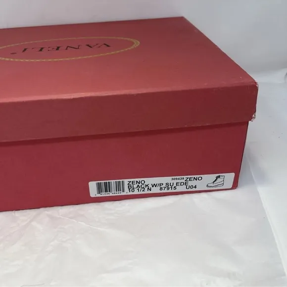 VANELI Women’s Sz 10.5 N Zeno Black Suede Boots Chunky Grunge Y2K With Box