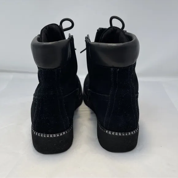 VANELI Women’s Sz 10.5 N Zeno Black Suede Boots Chunky Grunge Y2K With Box