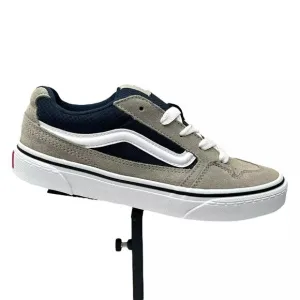 Vans Caldrone Youth Boy's Suede Sneakers Size 3 Gray/Navy Blue Classic Style
