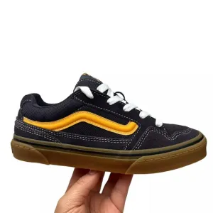 Vans Caldrone Youth Boy's Suede Sneakers Size 6 Navy Blue Classic Stylish Shoes