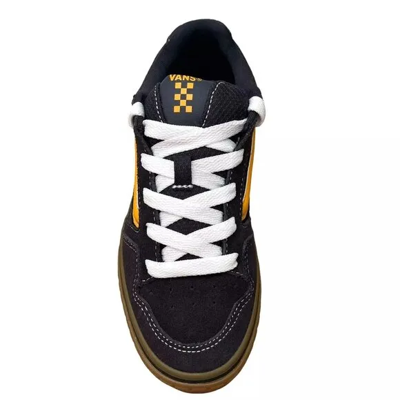 Vans Caldrone Youth Boy's Suede Sneakers Size 6 Navy Blue Classic Stylish Shoes