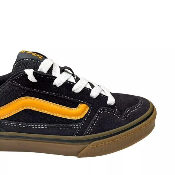Vans Caldrone Youth Boy's Suede Sneakers Size 6 Navy Blue Classic Stylish Shoes