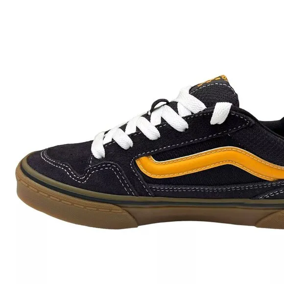 Vans Caldrone Youth Boy's Suede Sneakers Size 6 Navy Blue Classic Stylish Shoes