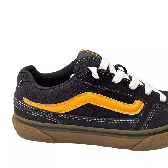Vans Caldrone Youth Boy's Suede Sneakers Size 6 Navy Blue Classic Stylish Shoes