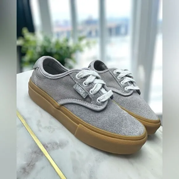 VANS Kids Pro Chima Ferguson Gum Sole Sneakers Shoes Grey Size 13