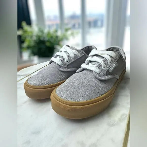 VANS Kids Pro Chima Ferguson Gum Sole Sneakers Shoes Grey Size 13