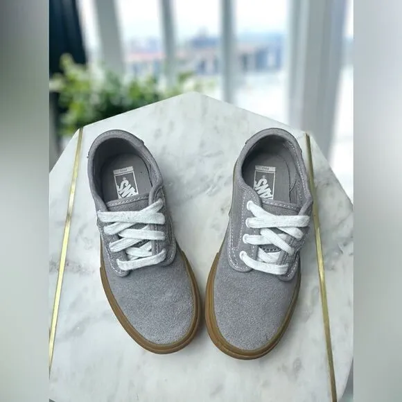 VANS Kids Pro Chima Ferguson Gum Sole Sneakers Shoes Grey Size 13