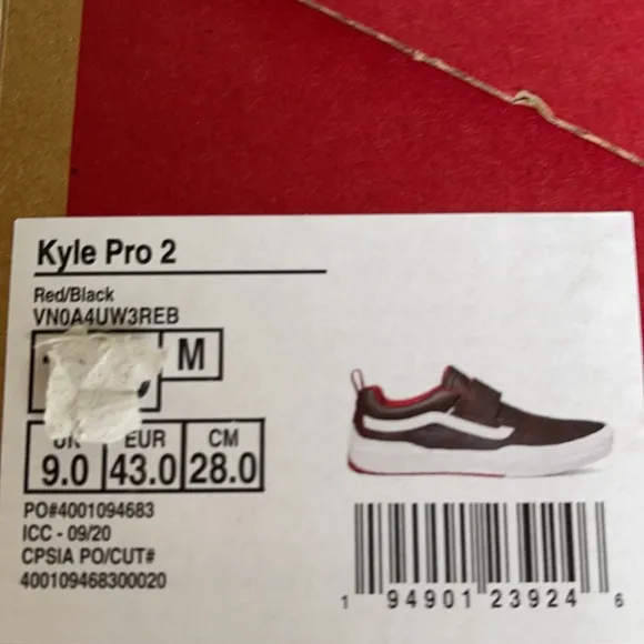 Vans Kyle Pro 2 Red/Black Men’s