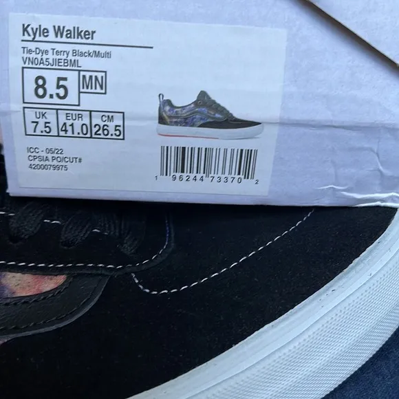 Vans Kyle WalkerTie-Dye Terry Black/MultiVN0A5JIEBML8.5 Men’s sneakers