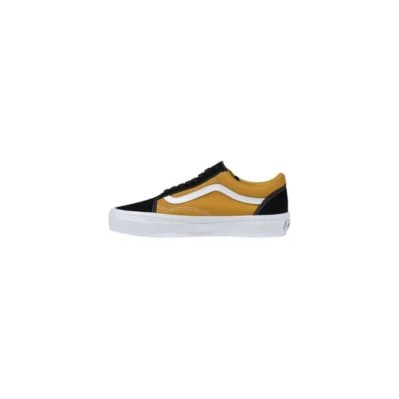 Vans Leather Lace-Up Rubber Sole Sneakers Men Beige
