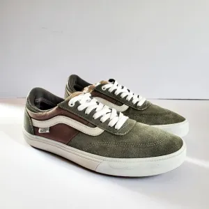 Vans Men's Olive and Brown Sneakers Gilbert Crocket Size 9.5