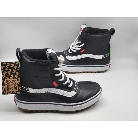 Vans MTE Standard Mid Waterproof Unisex Snow Boot Sz 7.5 Black White