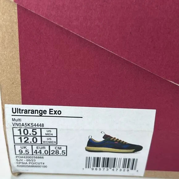 Vans Off The Wall Ultrarange Exo Multicolor Sneaker VN0A5KS4448 Men 10.5/W12 NWB