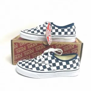VANS Original Authentic DRS Checkerboard Dark Blue OA2Z5IKLS Sneakers Kids White