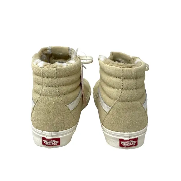 VANS Sk8-Hi Cozy Hug Biscotti Shoes Suede Sneakers Casual Women Size VN0A7Q5NBVV
