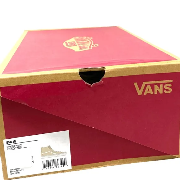 VANS Sk8-Hi Cozy Hug Biscotti Suede Men's Size Shoes Casual Sneakers VN0A7Q5NBVV