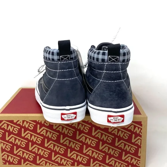 VANS SK8-Hi MTE-1 High Top Plaid Gray Suede Men’s Size Sneakers VN0A5HZYGYW