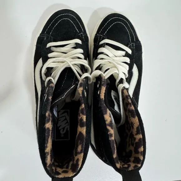 VANS SK8-HI MTE-1 SHOES Sneakers Suede Black Leopard Size 7.5 Womens / 6 Mens