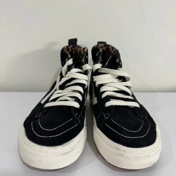 VANS SK8-HI MTE-1 SHOES Sneakers Suede Black Leopard Size 7.5 Womens / 6 Mens