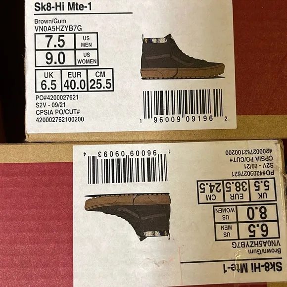 Vans Sk8-Hi Mte-1Brown/GumVNOA5HZYB7GWMNS sneakers - boots