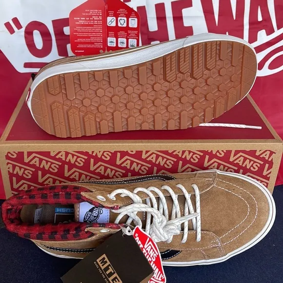 Vans Sk8-Hi Mte-1Plaid Brown/BlackVNOA5HZYY49 WMNS boots