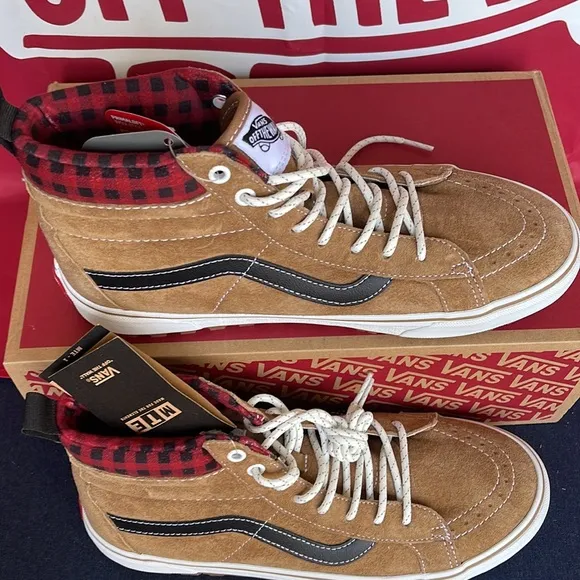 Vans Sk8-Hi Mte-1Plaid Brown/BlackVNOA5HZYY49 WMNS boots