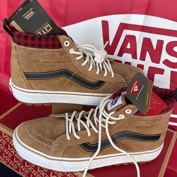 Vans Sk8-Hi Mte-1Plaid Brown/BlackVNOA5HZYY49 WMNS boots