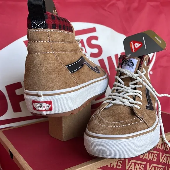 Vans Sk8-Hi Mte-1Plaid Brown/BlackVNOA5HZYY49 WMNS boots