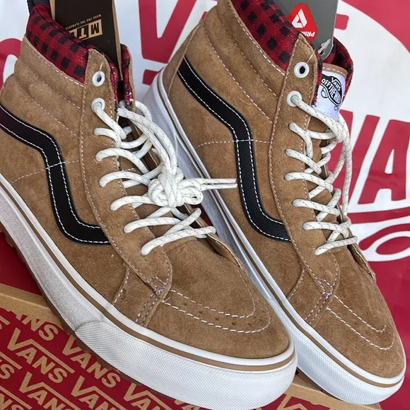 Vans Sk8-Hi Mte-1Plaid Brown/BlackVNOA5HZYY49 WMNS boots