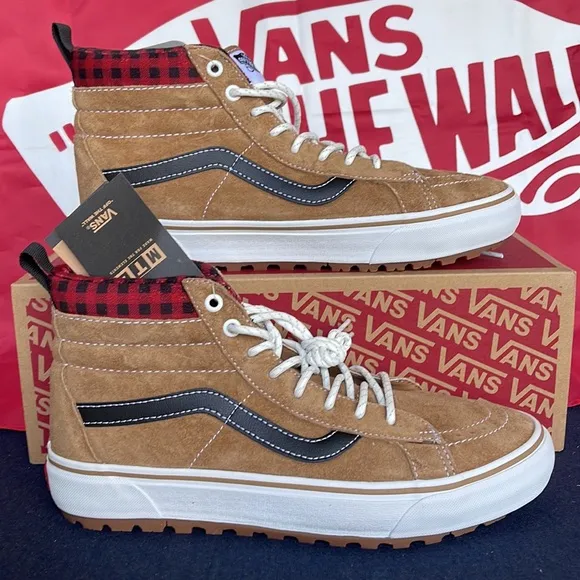 Vans Sk8-Hi Mte-1Plaid Brown/BlackVNOA5HZYY49 WMNS boots