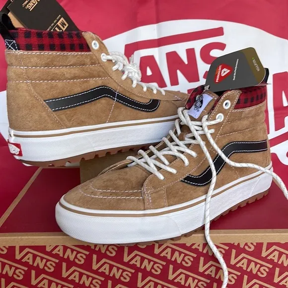 Vans Sk8-Hi Mte-1Plaid Brown/BlackVNOA5HZYY49 WMNS boots