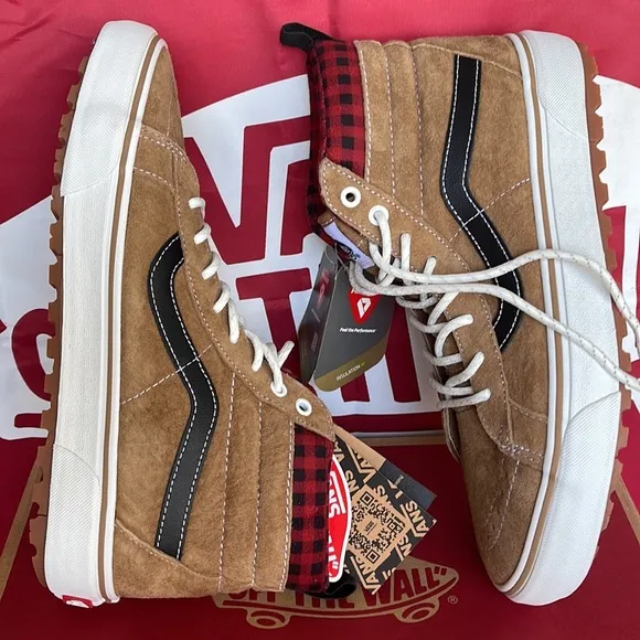 Vans Sk8-Hi Mte-1Plaid Brown/BlackVNOA5HZYY49 WMNS boots