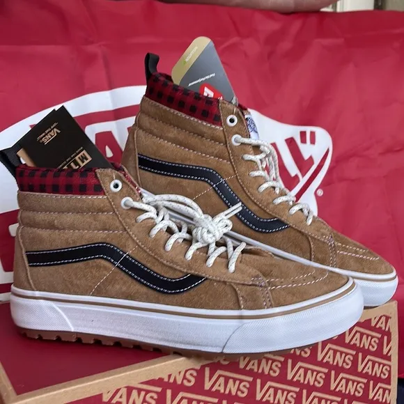 Vans Sk8-Hi Mte-1Plaid Brown/BlackVNOA5HZYY49 WMNS boots
