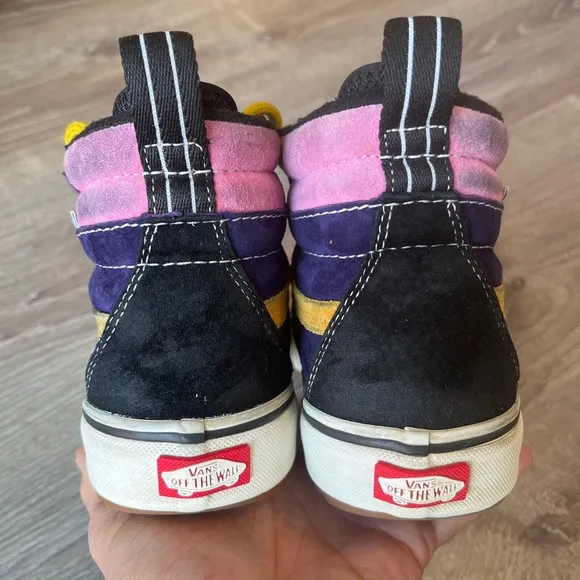 Vans SK8-HI MTE-2 Waterproof Sneakers Black Pink Purple Yellow Women 7.5