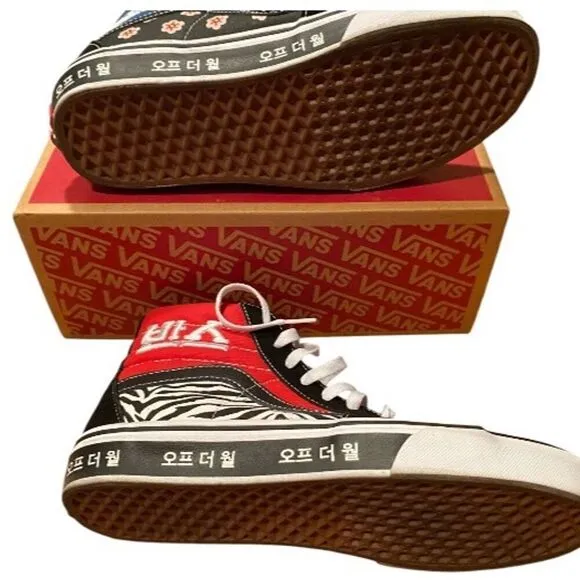 Vans Sk8-HiKorean Typography Sneakers Size USM 9 USW 10.5